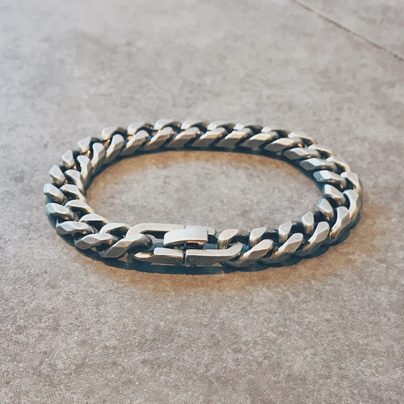 

2021 New Cuba's Chain Hip-hop Vintage Punk Bracelet for Men Stainless Steel Fashion Jewelry Hippop Street Culture Wholesale