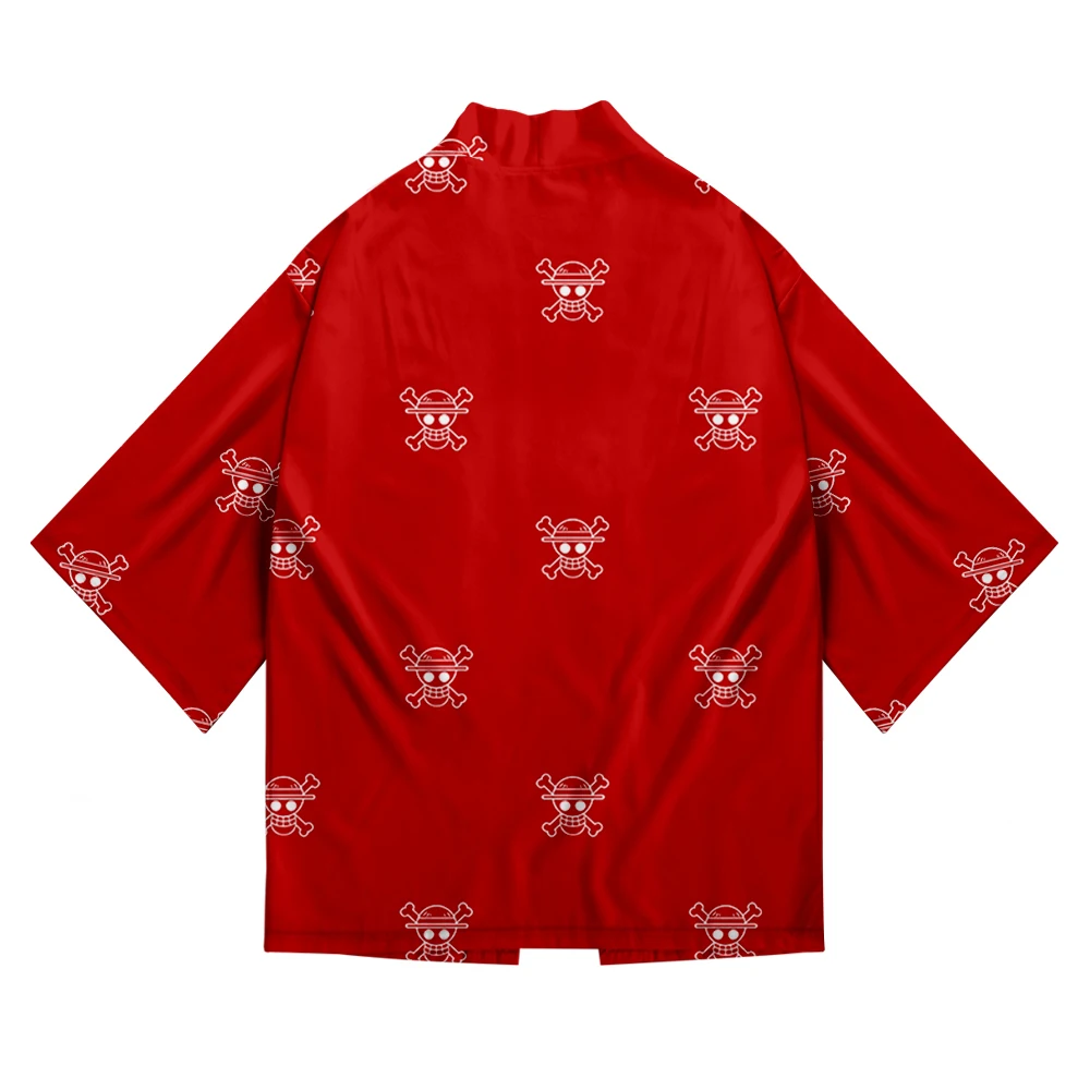 One Piece Japanese Kimono new print Luffy Cardigan Cosplay Shirt Summer Kawai One Piece Kimono cardigan samurai costume clothing