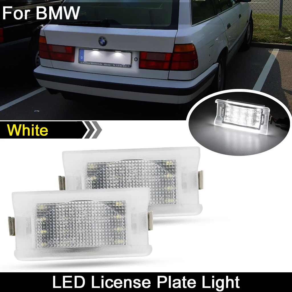 

For BMW E34 Touring 1987-1996 High Brightness White LED License Plate Light Number Plate Lamp