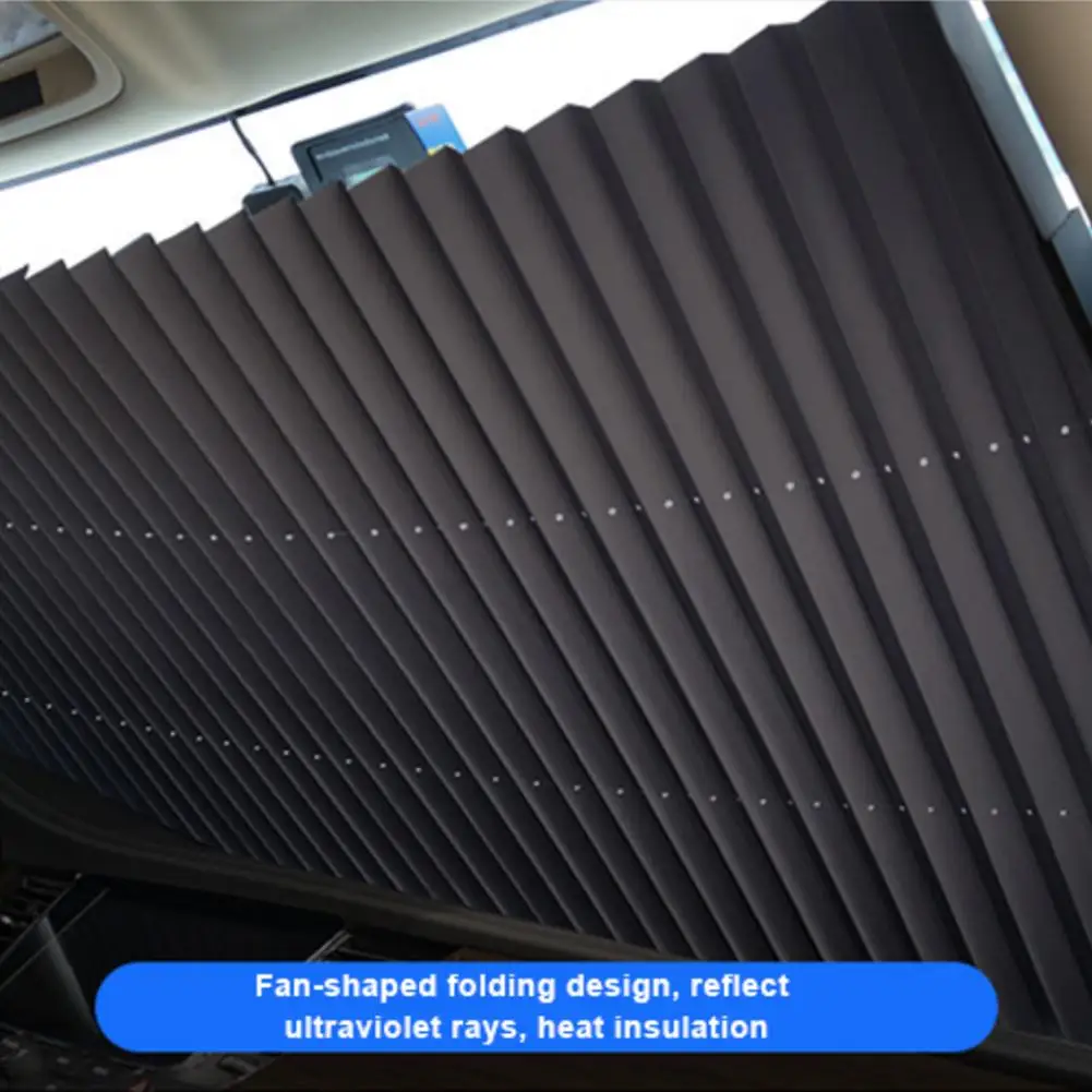 New Car Window Sunshade Retractable Sun Shade Roller Blind Block Covers for UV Rays and Heat Protection Dropshipping |