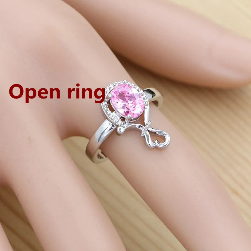 Комплект ювелирных изделий из серебра 925 пробы для невесты романтические