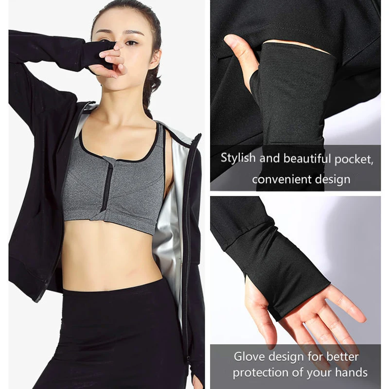 Женское спортивное пальто с капюшоном для бега фитнеса йоги пота куртка верхняя