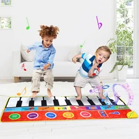 148x60cm big size music piano mats carpets touch play mat with 8 style instrument sound musical mat education toys for kids