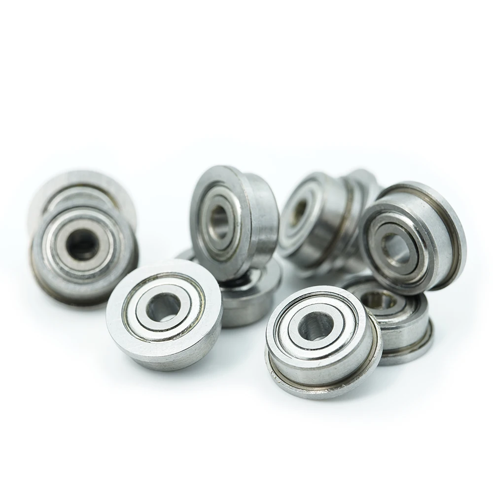 

F623ZZ Flange Bearing 3x10x4 mm ABEC-1 ( 10 PCS ) Flanged F623 Z ZZ Ball Bearings