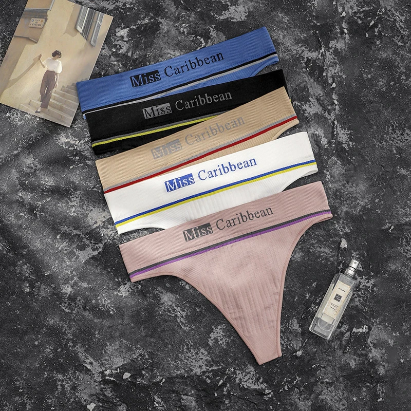 трусы женские стринги FVIAD G-стринги спортивные трусики нижнее белье бесшовное с