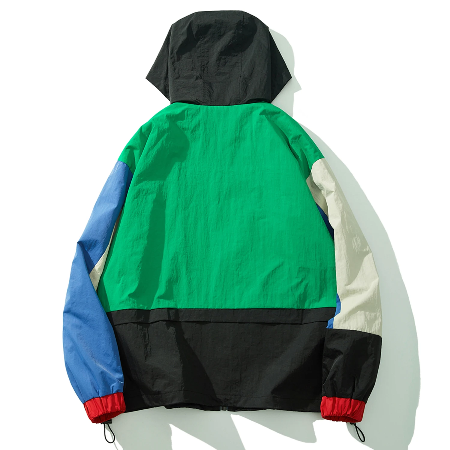 Куртка-карго Мужская в стиле Харадзюку лоскутный пиджак-пальто с лентами и