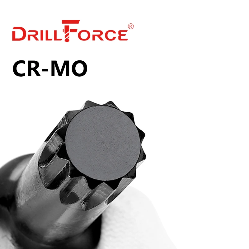 Drillforce 1/2" Drive Impact Spline Socket Bit Wrench Pneumatic Adapter M5/M6/M7/M8/M9/M10/M11/M12/M13/M14/M15/M16/M17/M18/M20 |