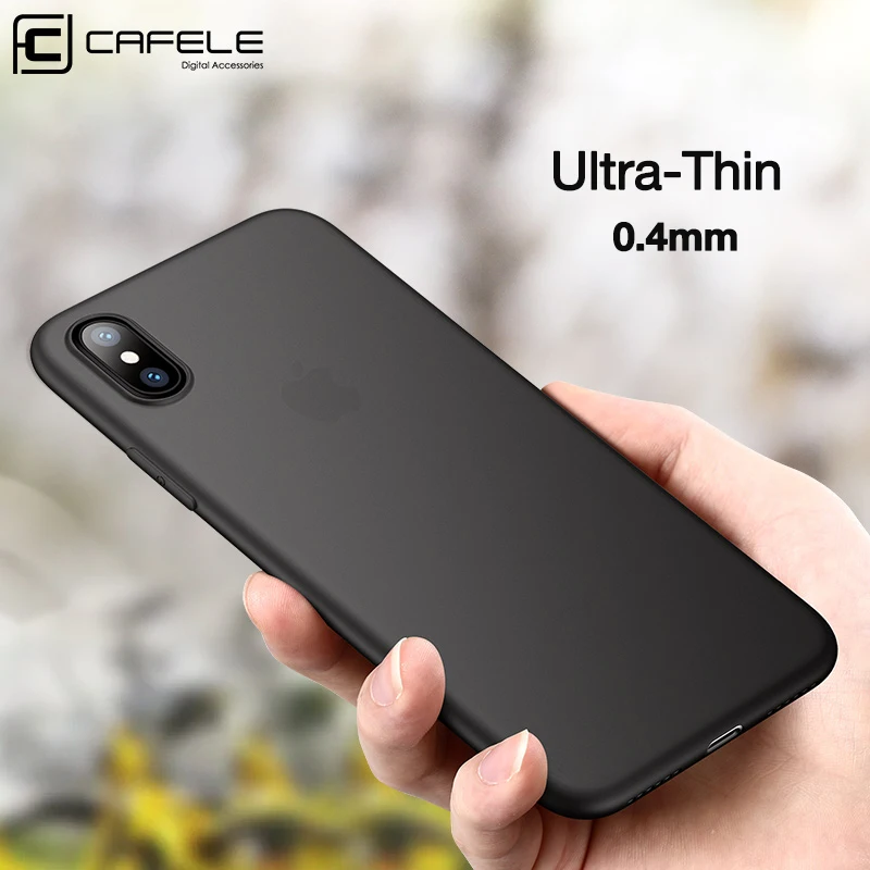 Чехол Cafele для телефона iPhone X 0 4 мм Ультратонкий матовый жесткий ПП чехол 10