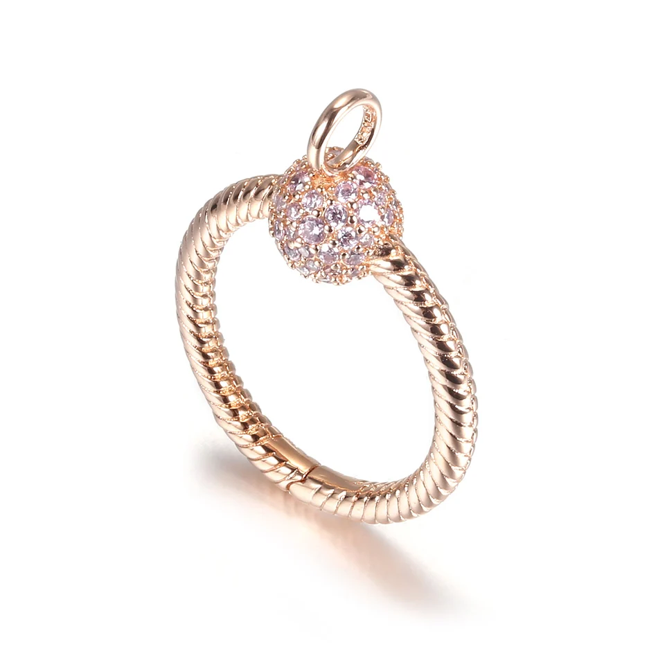 

Authentic S925 Rose Moments Small Pave O Necklace Pendant for Women DIY Jewelry