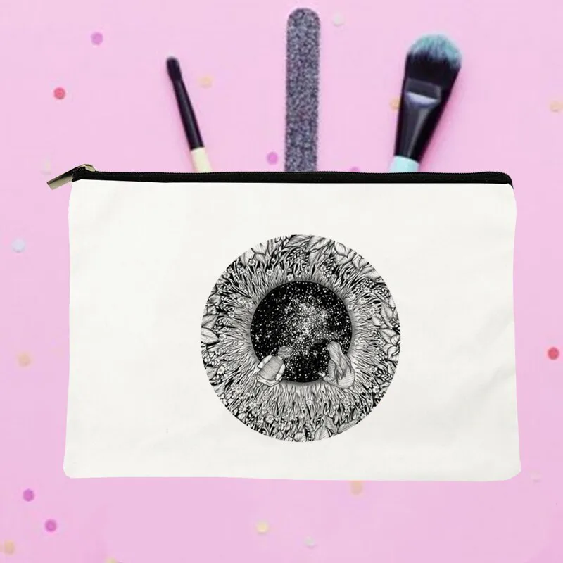 

Women The Hole in Garden Printed Make up bag Fashion Women Cosmetics Organizer Bag for Travel Colorful Storage Bag for Lady Bag