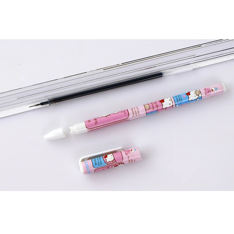 1 шт./лот Kawaii Cat мультфильм цветные гелевые ручки 0 38 мм Мода Caneta Gel для школы