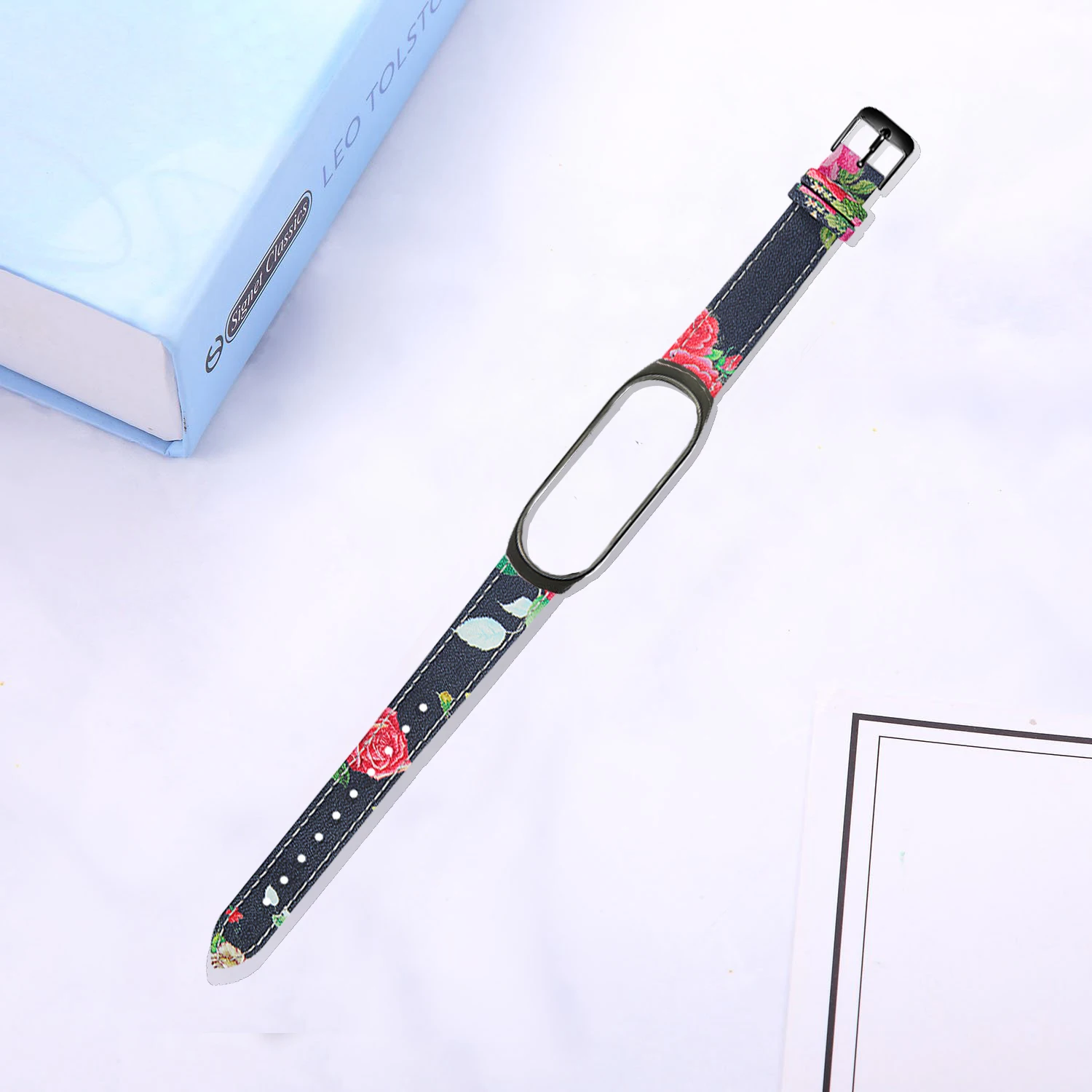 Style-A-black frame Oulucci аксессуары ремешки для часов бизнес легкий кожаный браслет регулируемый ремешок для часов на замену для xiaomi mi Band 3/4 - Цвет ремешка: Style-A-black frame