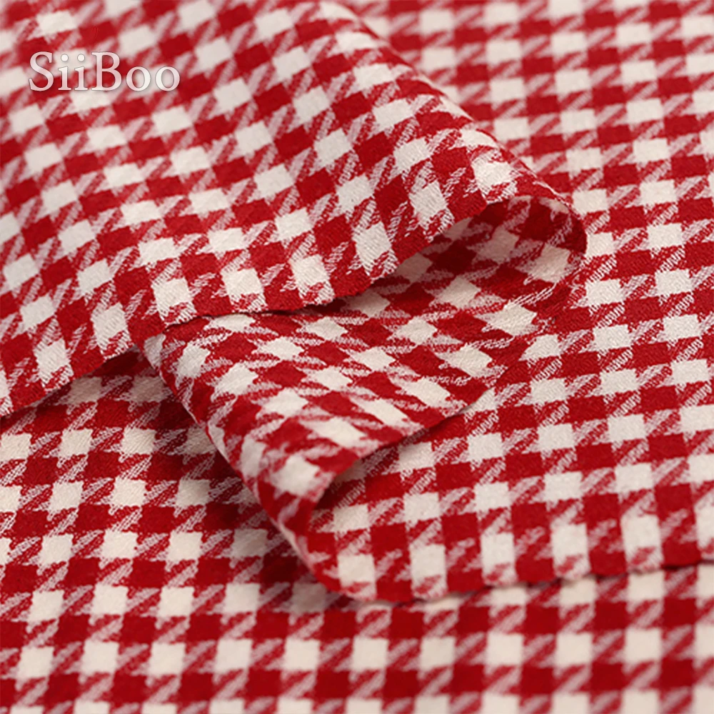 Одежда из 100% шерсти в американском стиле Зимнее пальто Цвет красный белый Узор