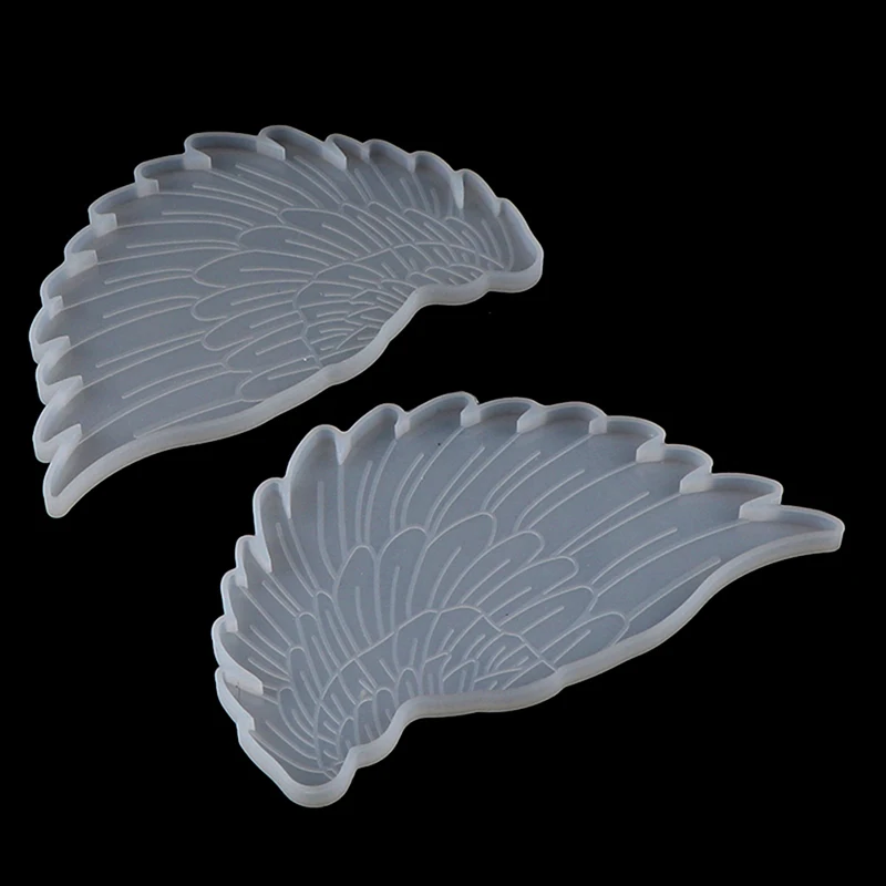 

New Mirror Wing Cup Pad Table Silicone Mold Pendant Cup DIY Making Resin Mold