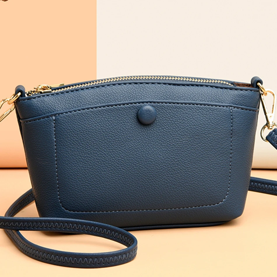 Карамельные цвета высокое качество кожаные сумки через плечо для женщин 2021