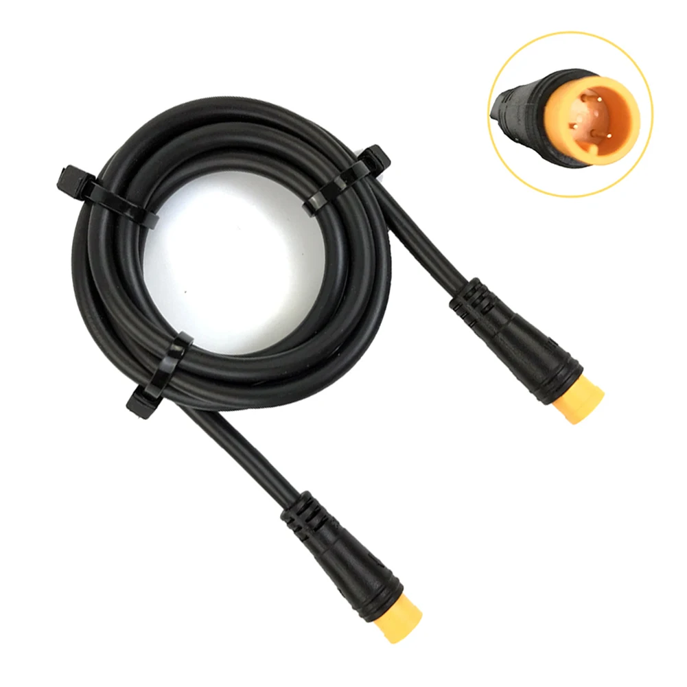 3pin 80cm schwarz kunststoff signal linie verlängerung kabel für ebike fahrrad zubehör signal kabel ersatz free global shipping