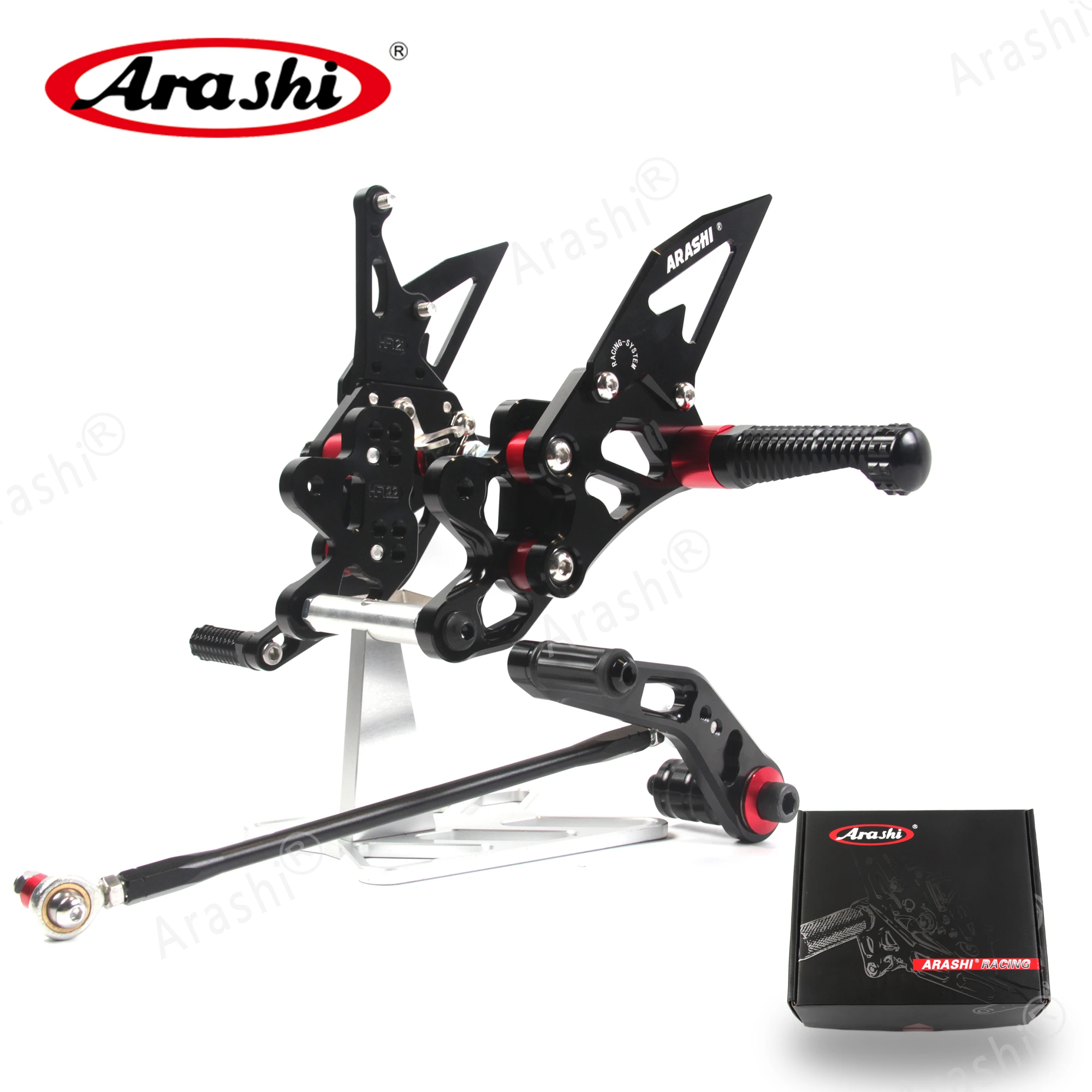 Регулируемые подножки Arashi CNC для SUZUKI GSX R 600 / 750 2006 2007 2008 2009 GSXR600 GSXR750 K6|Подставки под
