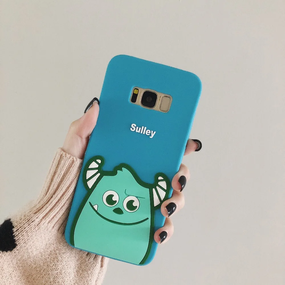 Для samsung galaxy S10 S9 Plus S8 S7 Edge Note 9 8 3D Салли Единорог медведь мультфильм силиконовый чехол для сотового телефона