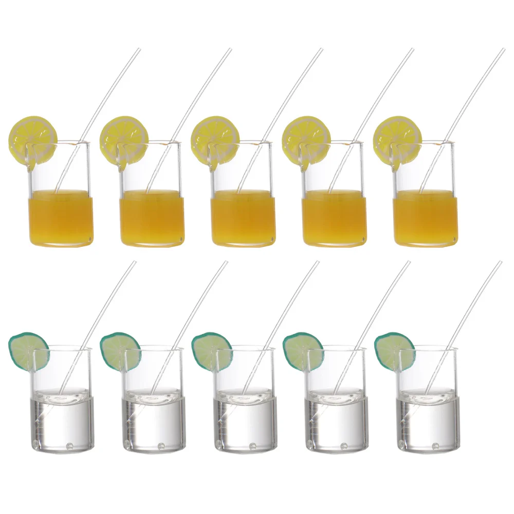 

Миниатюрные чашки для воды, 10 шт., аксессуары для помещений (разные цвета)