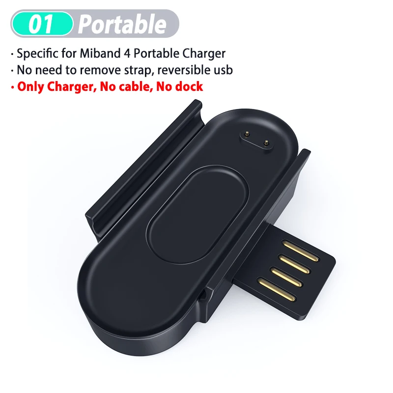 01 Only Charger USB зарядный кабель для Xiaomi mi Band 4 зарядное устройство док-станция зажим для mi Band 4 mi Band 4 mi Band 4 браслет зарядное устройство s Зарядка Док-станция Smart - Цвет: 01 Only Charger