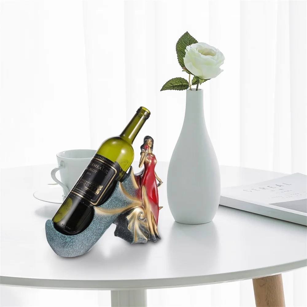 

1pc Decorative Bottle Rack Creative Resin Craft Bottle Storage Holder