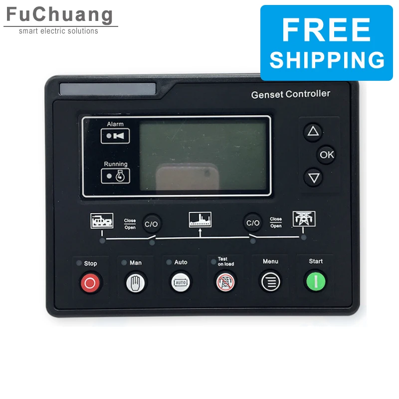 

Free Shipping HGM6120U Diesel Generator Controller for precision measure in Generator Automatic Control System replace SL6120