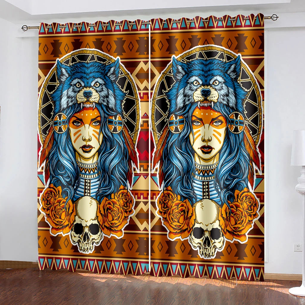 

Home Decoration Grommet curtains Girl Living Room Bedroom Black Silk Cloth Folio Curtains Shading