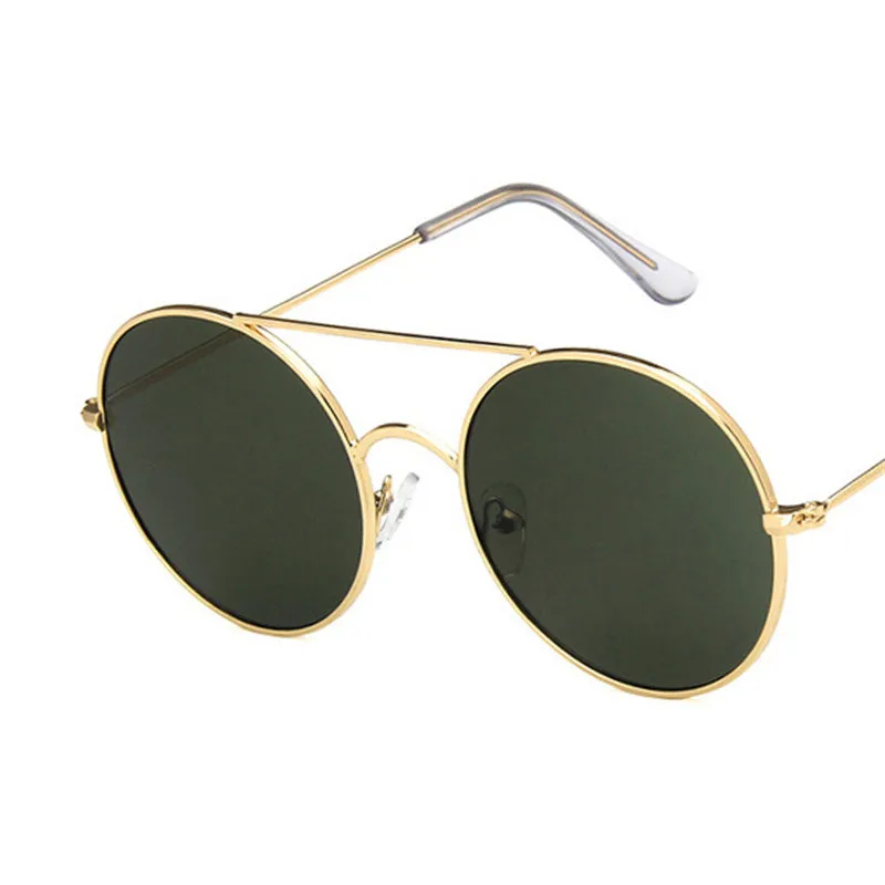 

Classic Pilot Retro Round Sunglasses For Women 2021 Fashion Korean Brand Designer Sun Glasses Protection Anti-UV UV400 Eyewear