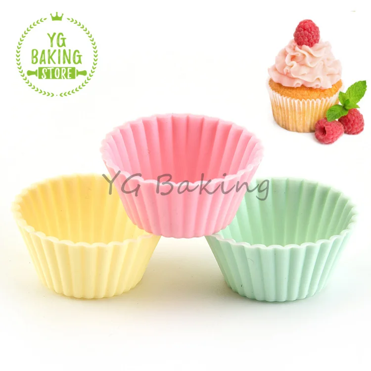 

12Pcs/Set Mini Size Silicone Muffin Cup Cake Decorating Tools Pastry Dessert Cake Supplies Kitchen Accessories Bakeware