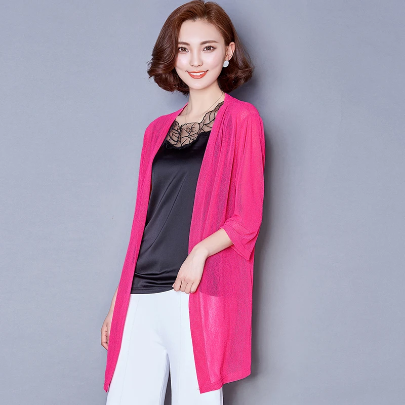 Женское летнее кимоно кардиган сетчатая прозрачная блузка от солнца шифоновая