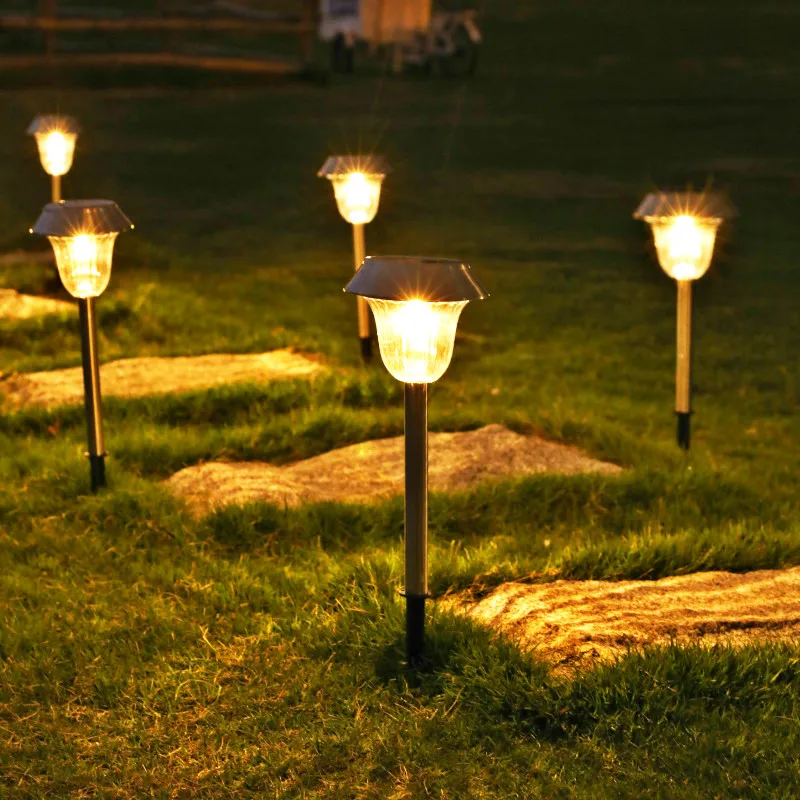 

Фонарь садовый на солнечной батарее, уличный светодиодный фонарь на солнечной батарее, водонепроницаемый ландшафсветильник льник для прох...
