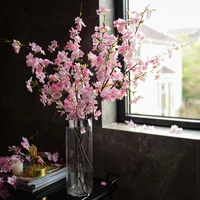 109cm simulation cherry blossom branch fake flower romantic atmosphere wedding decoration home daily decor