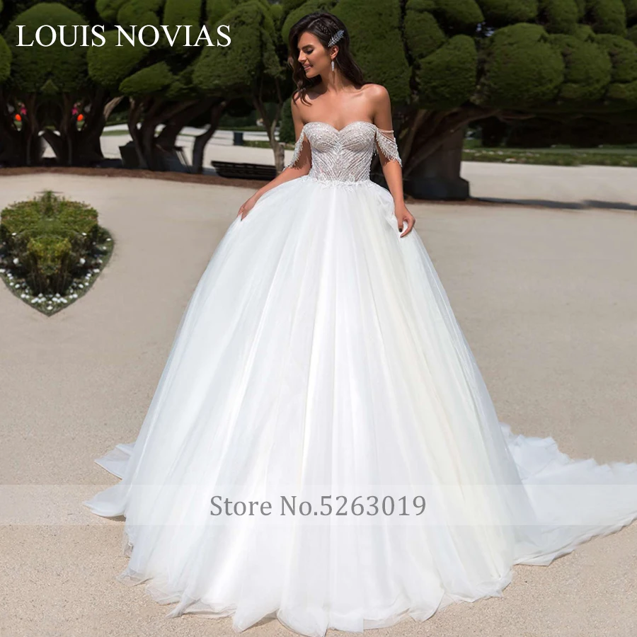 Сексуальное свадебное платье Louis Novias новый дизайн легкое украшенное бусинами