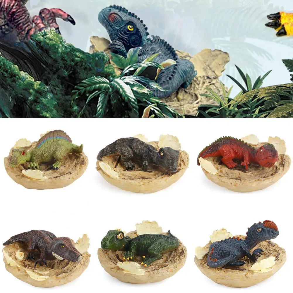 

Модели Динозавров, игрушки, экологичные привлекательные ПВХ сломанные ракушки, украшение в виде Яйца динозавра, настольные украшения, подарки, игрушки для детей