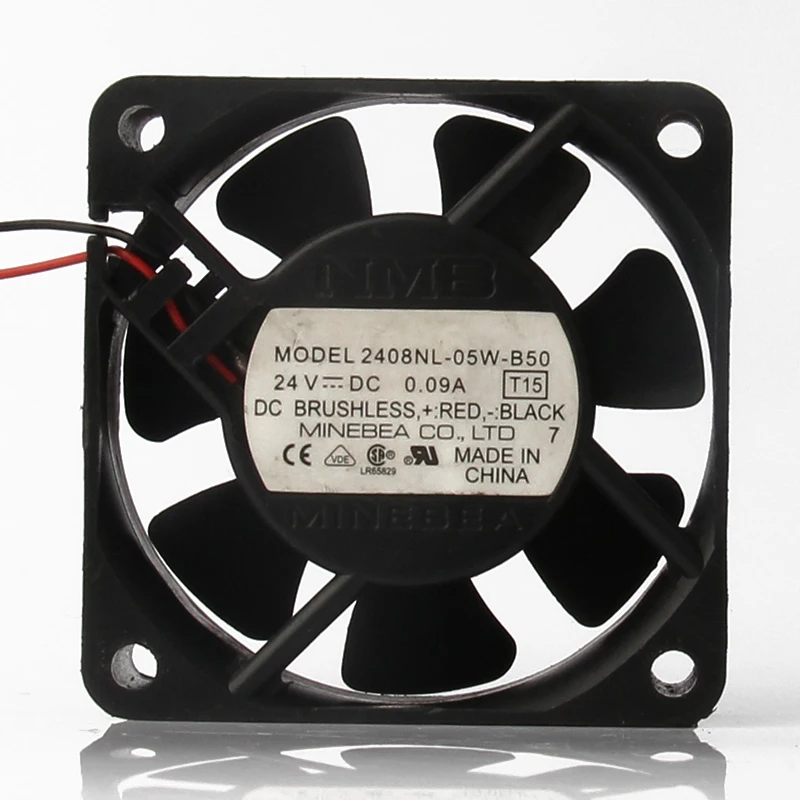 

2408NL-05W-B50 6020 24V 0.09A 6CM Mute Double Ball Inverter 60x60x20mm Gamer Cabinet Thermal Paste Motherboard Cooling Fan