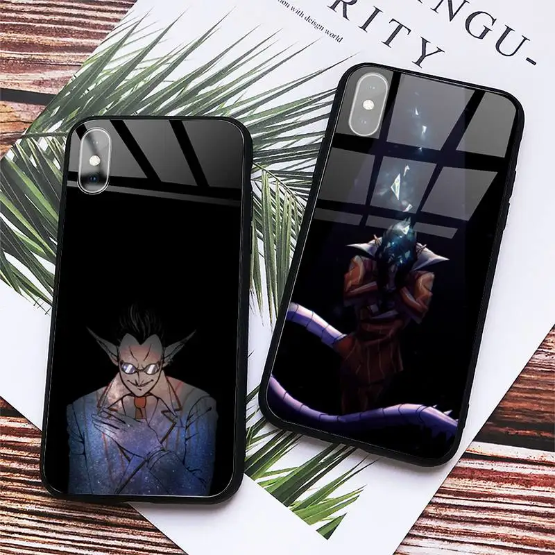

Demiurge Overlord Japan anime Phone Case Tempered glass For iphone 6 7 8 plus X XS XR 11 12 13 PRO MAX mini