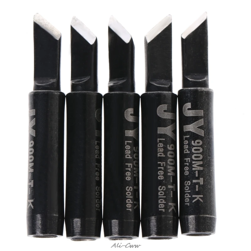 

4X7B 5 Pcs Lead Free Solder Soldering Tip 900M-T-K For Hakko Saike 936 852d+ 909D ESD