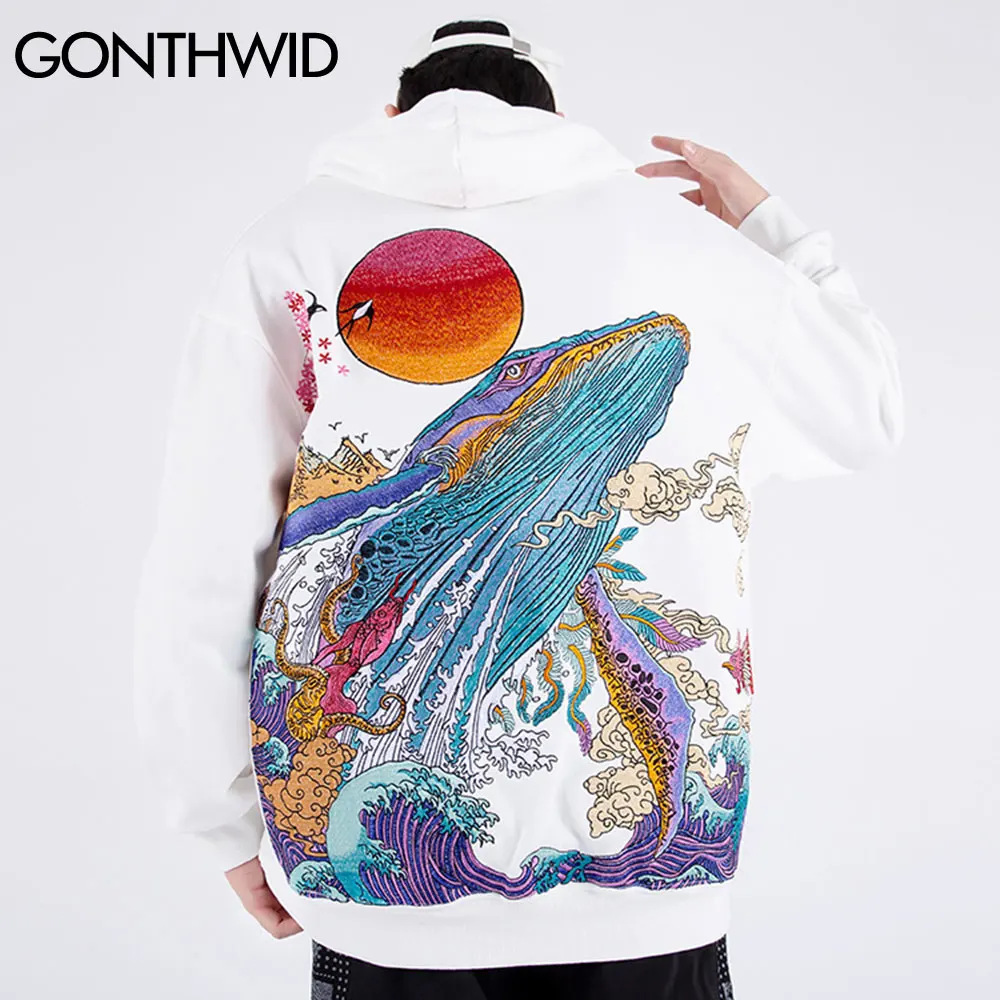 Толстовка мужская в стиле хип-хоп с вышивкой 2021 хлопковый пуловер капюшоном |