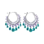 Необычные круглые серьги-подвески, роскошные свадебные украшения, лето 2022, простые эффектные дизайнерские серьги с кисточками