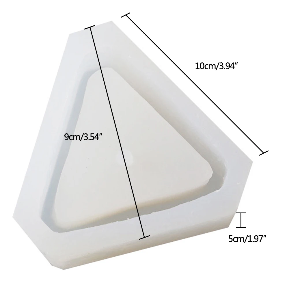 Треугольные силиконовые формы бетонный цветок мульти суккуленты растения чехол