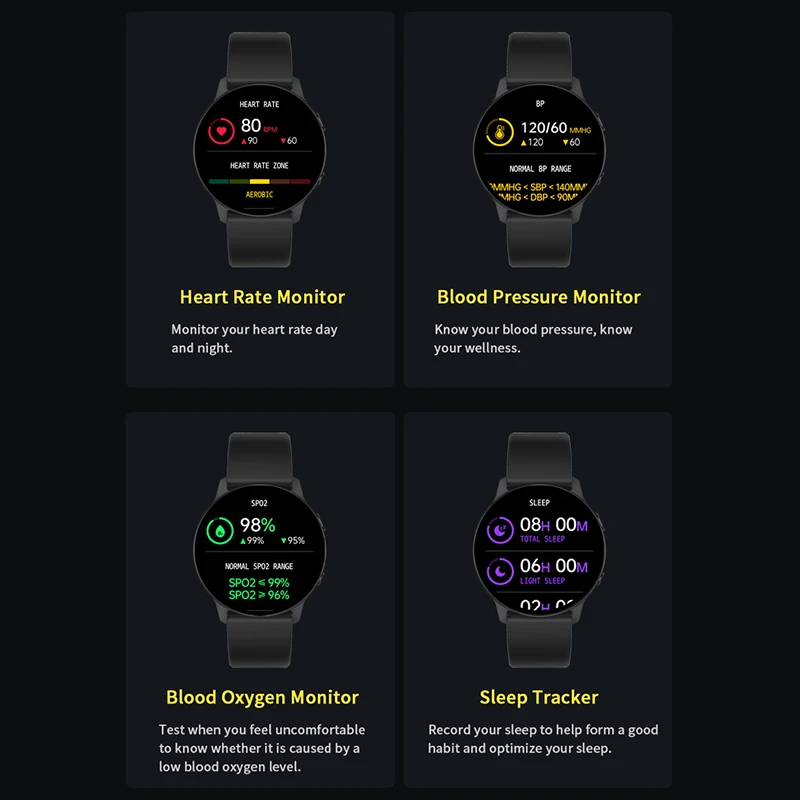 Kup Oryginalny 2022 Smartwatch Pomiar Podczas Snu Fitness Multi Sport Tryb Własne Zegarki Twarz IP68 Wodoodporny Inteligentny Zegarek Dla Mężczyzn Kobiety