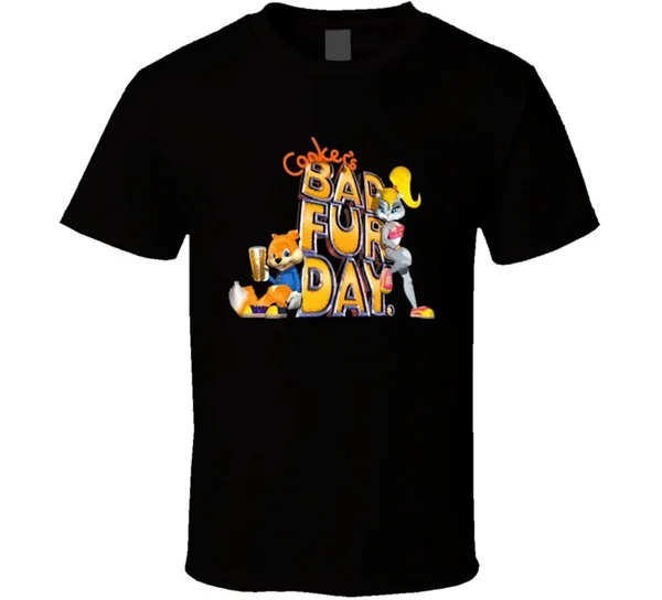 

Tee Mens Bad Fur Day Art T Shirt Design Printed Tshirt Summer Men'S Short Sleeve Tee Tops T-Shirt
