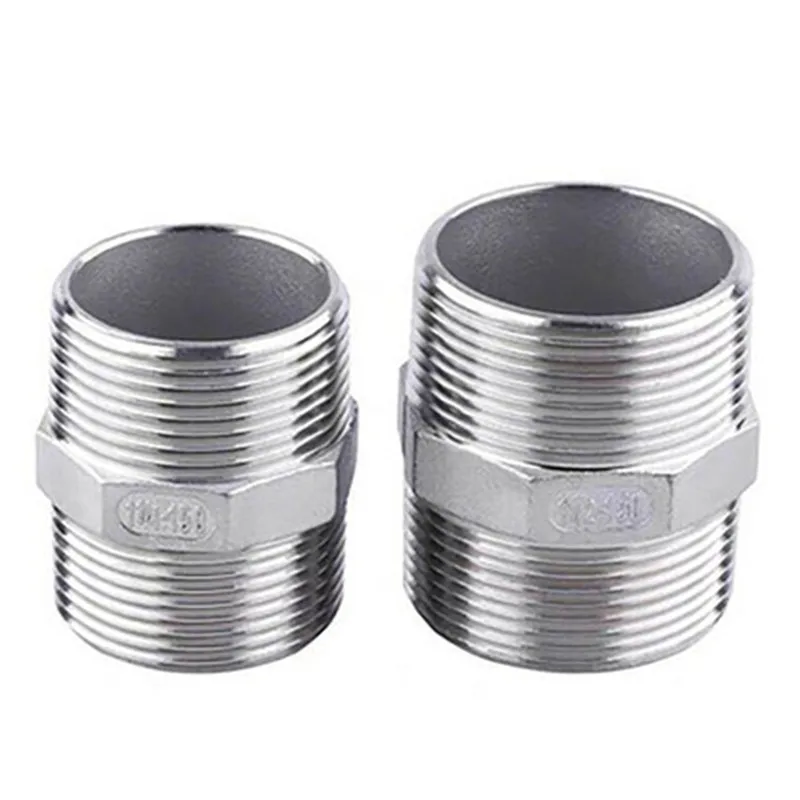 

Male To Male Hex Nipple Threaded Reducer Pipe Fitting Stainless Steel 304 DN6 DN8 DN10 DN15 DN20 DN25 DN32 DN50