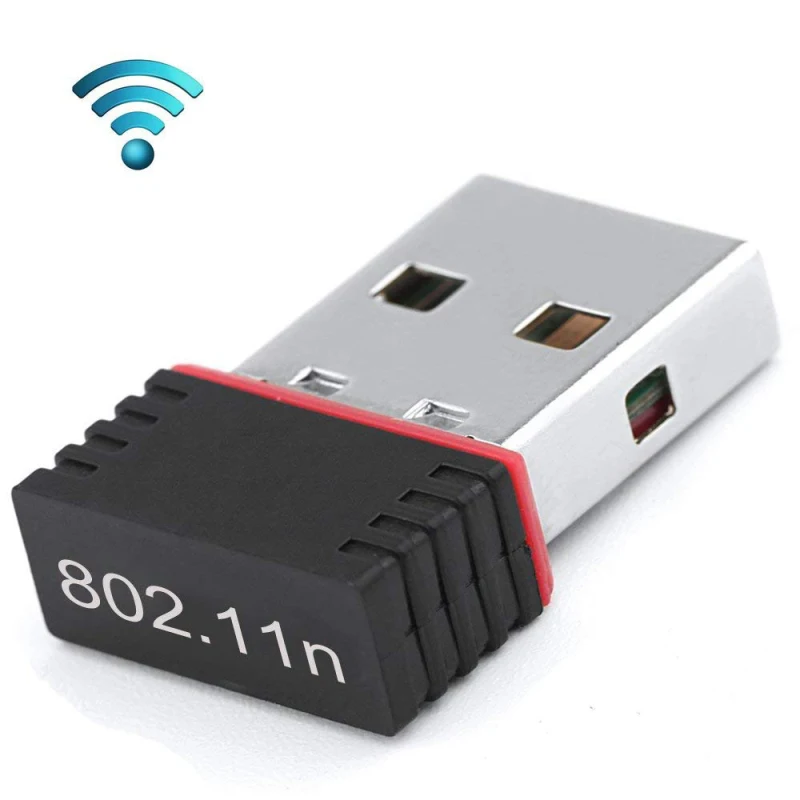 

USB Mini Wireless Small Network Card 150Mbps Computer Wifi Receiving And Transmitting Adapter 2dBi Built-in Smart Antenna