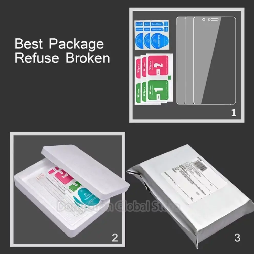 

9D 3Pcs Tempered Glass For iPhone 11 12 Mini Pro Max Screen Protector For iPhone X Xr Xs Max 7 8 6S Plus SE2020 Full Cover Glass