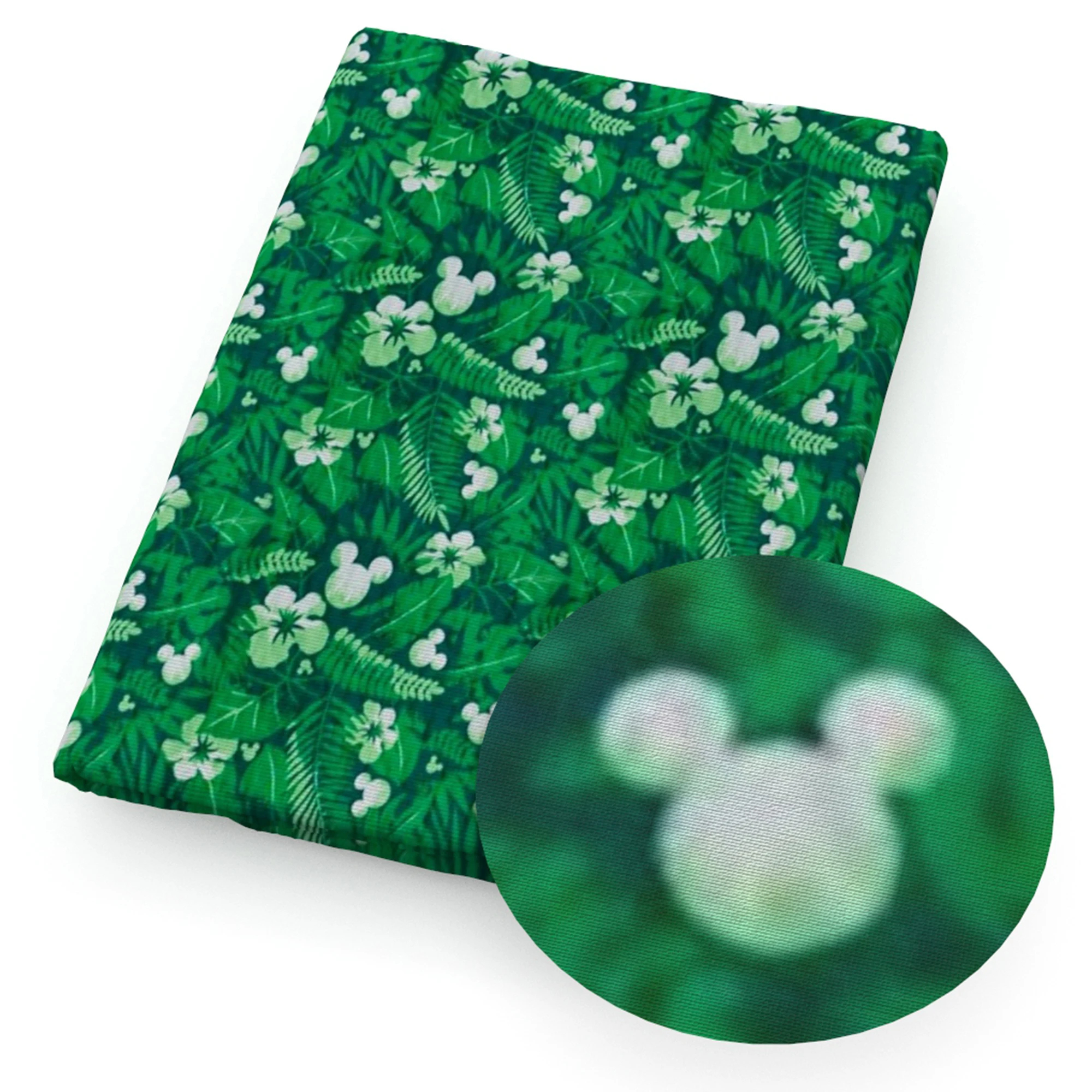 Половинчатая ткань из полиэстера и хлопка хлопчатобумажная с принтом животных