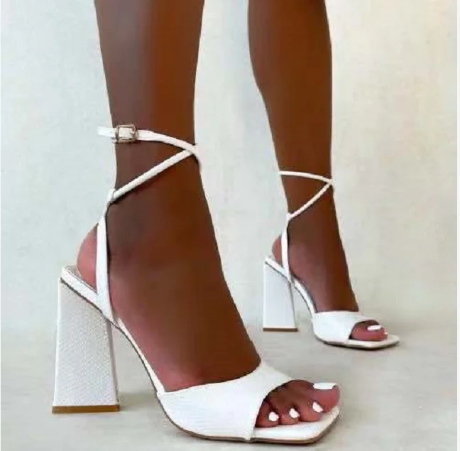 

Сандалии женские на высоком каблуке, босоножки с застежкой, ремешком на щиколотке, обувь для песчаного пляжа, обувь для вечеринки/свадьбы