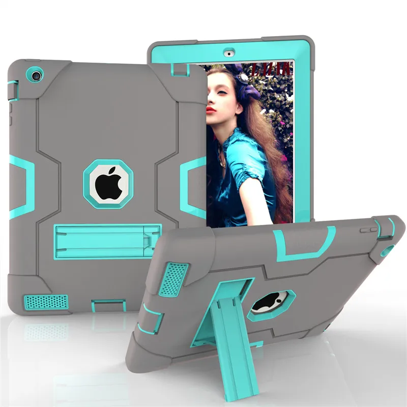 Оригинальный ударопрочный чехол для Ipad 2 3 4 подставкой Детская броня