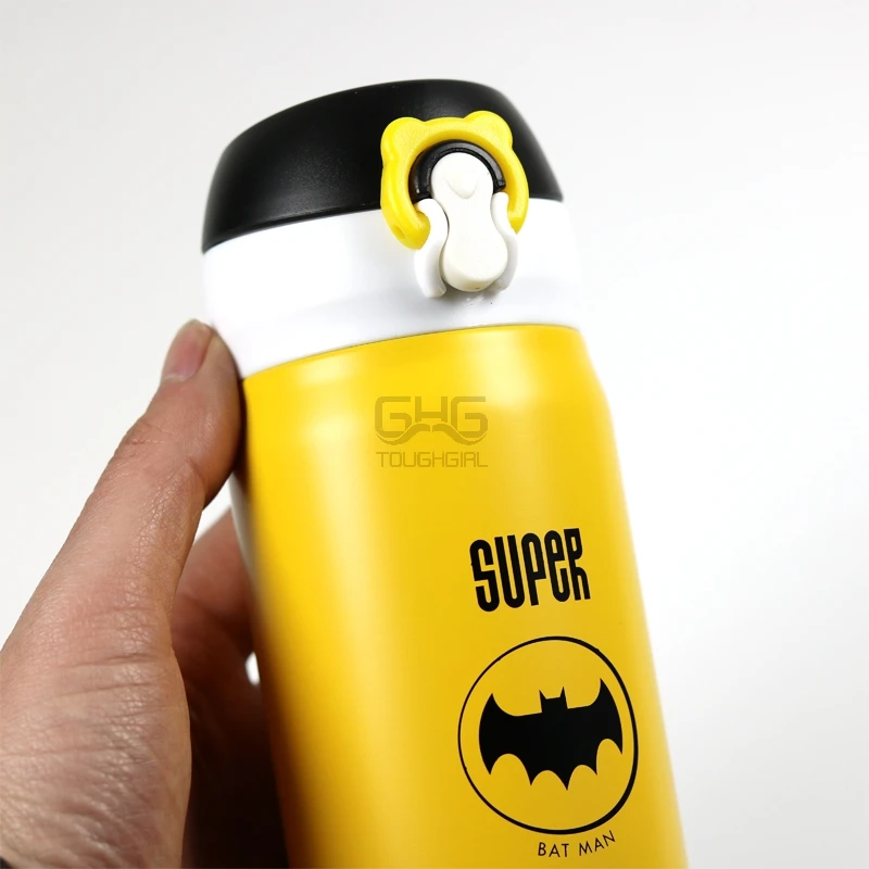 350 мл симпатичная вакуумная фляжка из нержавеющей стали для девочек и мужчин