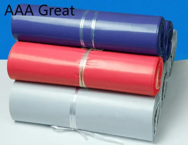 

AAA Great 100Pcs/Lot Logistics Courier Bag Courier Envelope Shipping Bags Mail Bag Self Adhesive Seal Plastic Pouches Colorful
